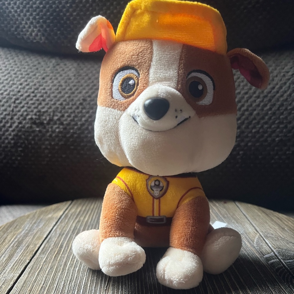 Paw Patrol Rumble Plush Stuffed Animal 6”